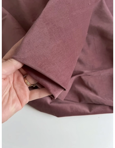 Velours milleraies stretch coton coloris figue Batikou - 3