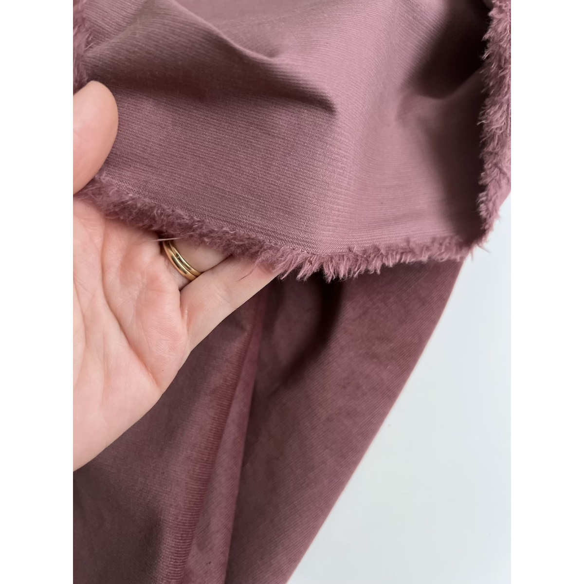 Velours milleraies stretch coton coloris figue Batikou - 4 Velours milleraies stretch coton coloris figue Batikou - 4