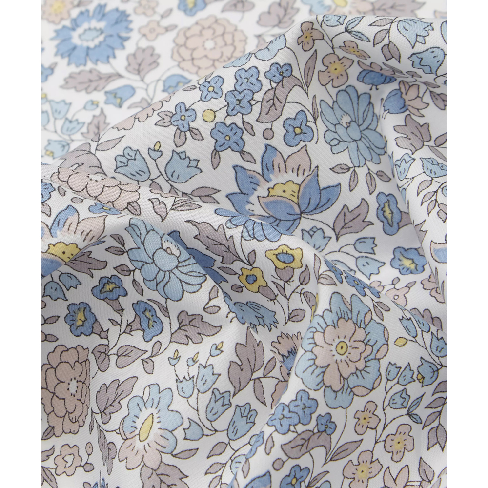 Liberty Danjo E bleu beige blanc