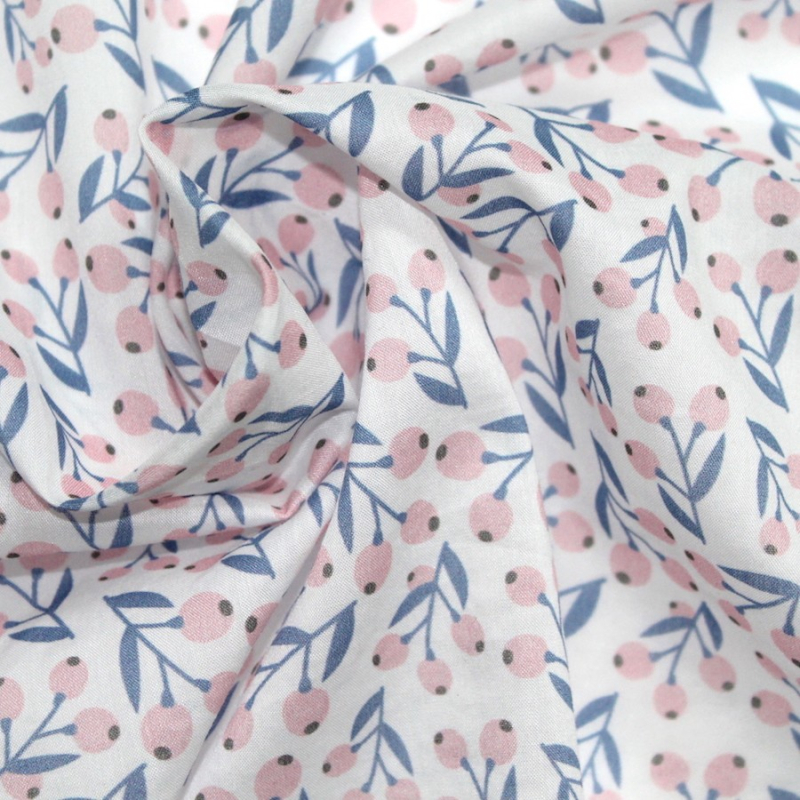 Tissu exclusif cotton lawn motif Symphonia