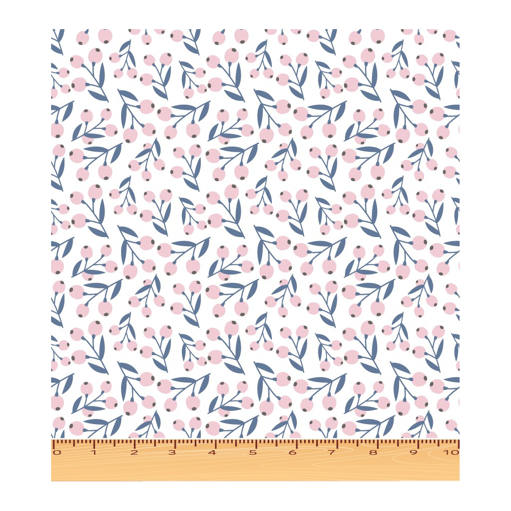 Tissu exclusif cotton lawn motif Symphonia