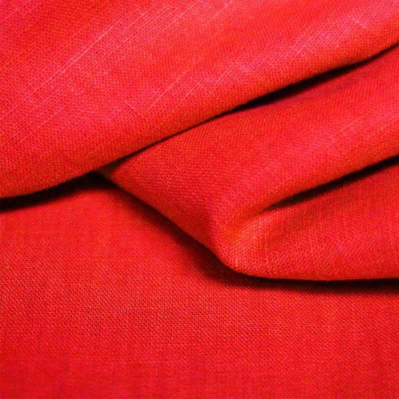 Lin lavé coloris Rouge Lin lavé coloris Rouge