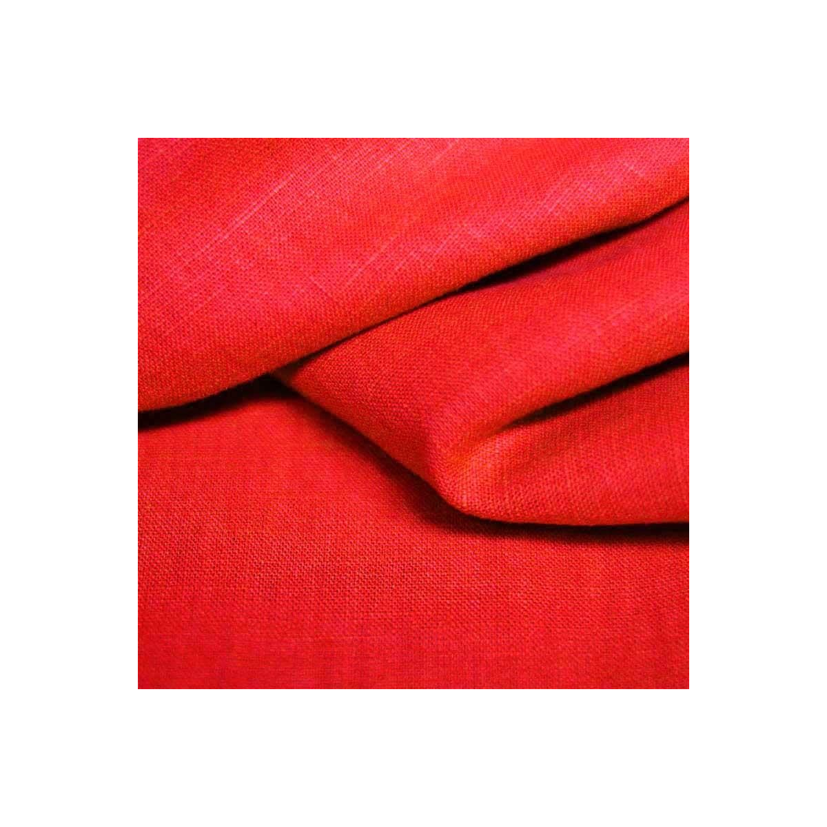 Lin lavé coloris Rouge Lin lavé coloris Rouge
