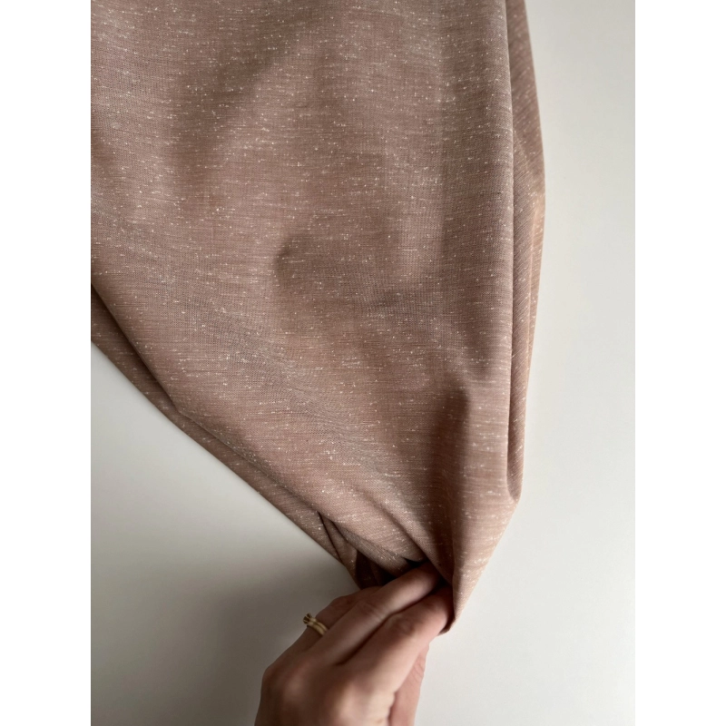 Coton chiné aspect brut coloris caramel au beurre salé Batikou - 3