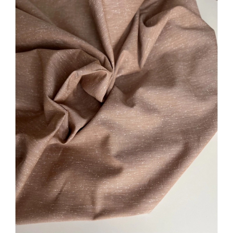 Coton chiné aspect brut coloris caramel au beurre salé Batikou - 4
