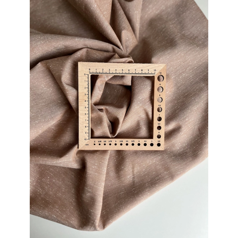 Coton chiné aspect brut coloris caramel au beurre salé Batikou - 6