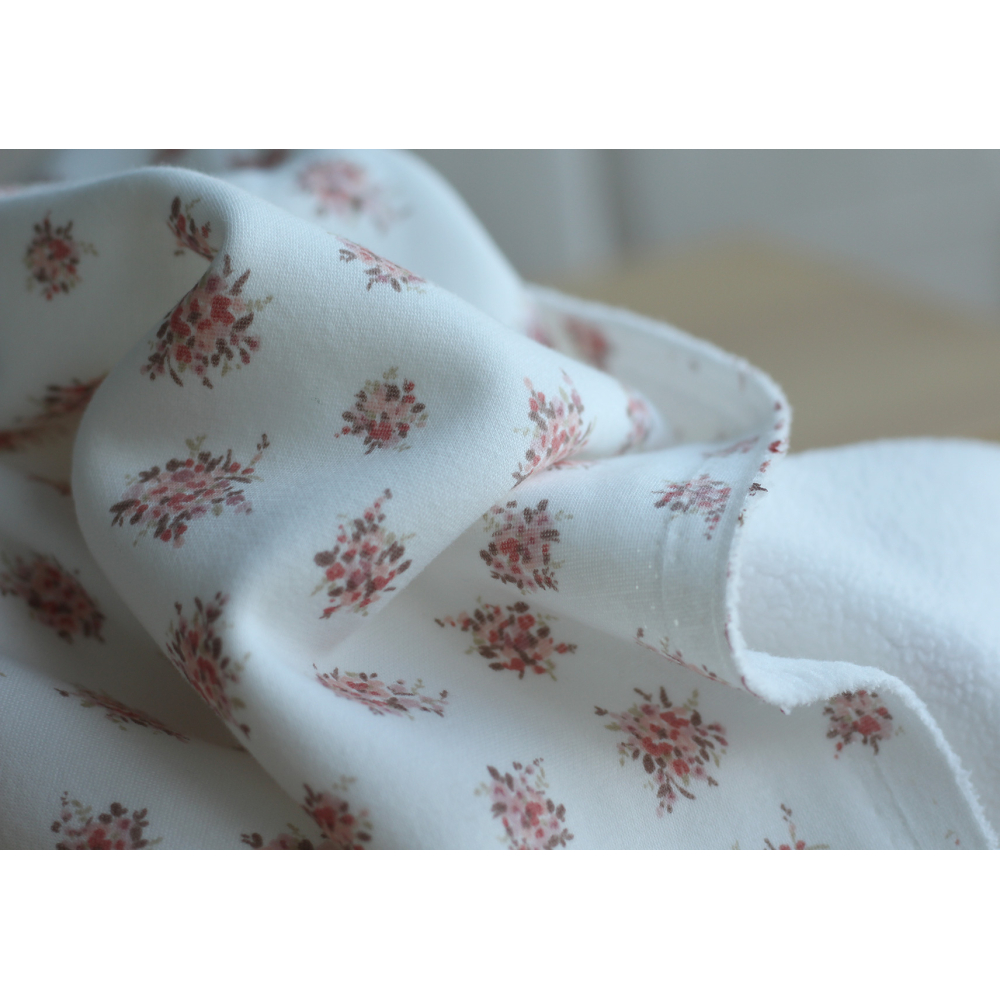 Mona - Sweat mélange de coton gratté chaud motif fleuri Qualité Oeko-tex - 4 Mona - Sweat mélange de coton gratté chaud motif fleuri Qualité Oeko-tex - 4