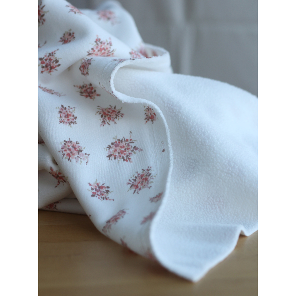 Mona - Sweat mélange de coton gratté chaud motif fleuri Qualité Oeko-tex - 6 Mona - Sweat mélange de coton gratté chaud motif fleuri Qualité Oeko-tex - 6