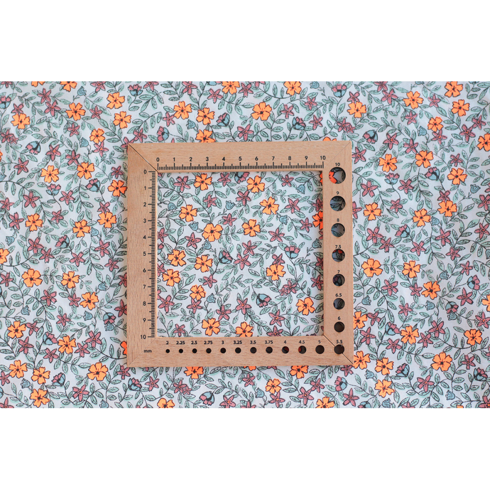 Méline - Popeline de coton BIO imprimé fleurs Tissus issus de l'agriculture biologique  - 9