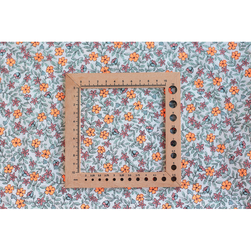 Méline - Popeline de coton BIO imprimé fleurs Tissus issus de l'agriculture biologique  - 9