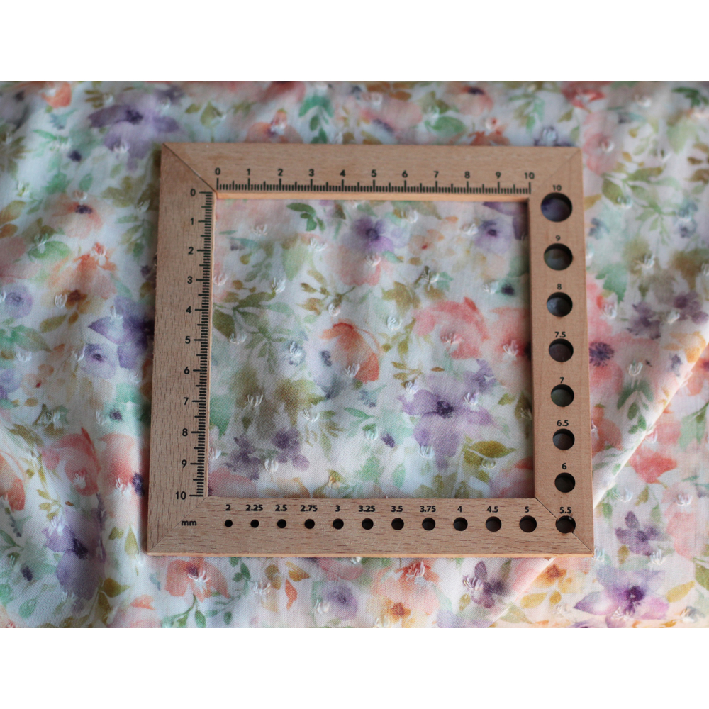 Manon - Viscose plumetis imprimée fleuri tendre Batikou - 7