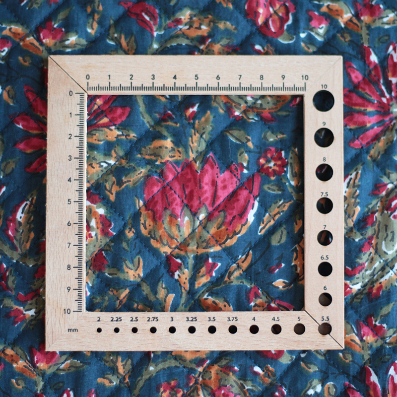 Tissu indien matelassé double face coton hand block largeur 100cm Batikou - 13