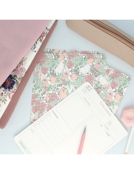 Fiche d'organisation couture A5 coloris au choix