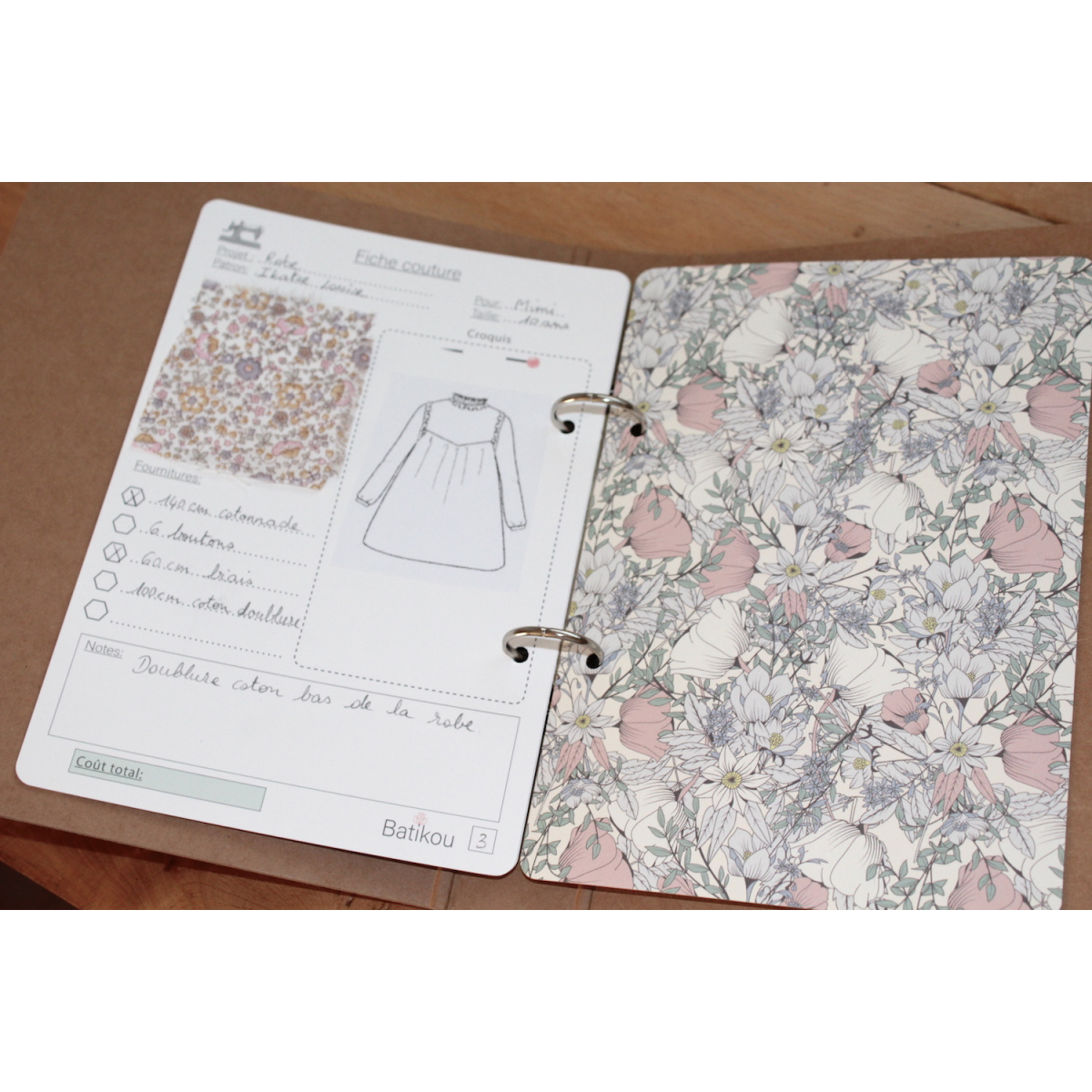 Classeur Kraft format A5 Classeur Kraft format A5