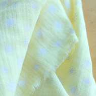 copy of Priya - Double gaze de coton coloris fond magenta fleuri façon hand block