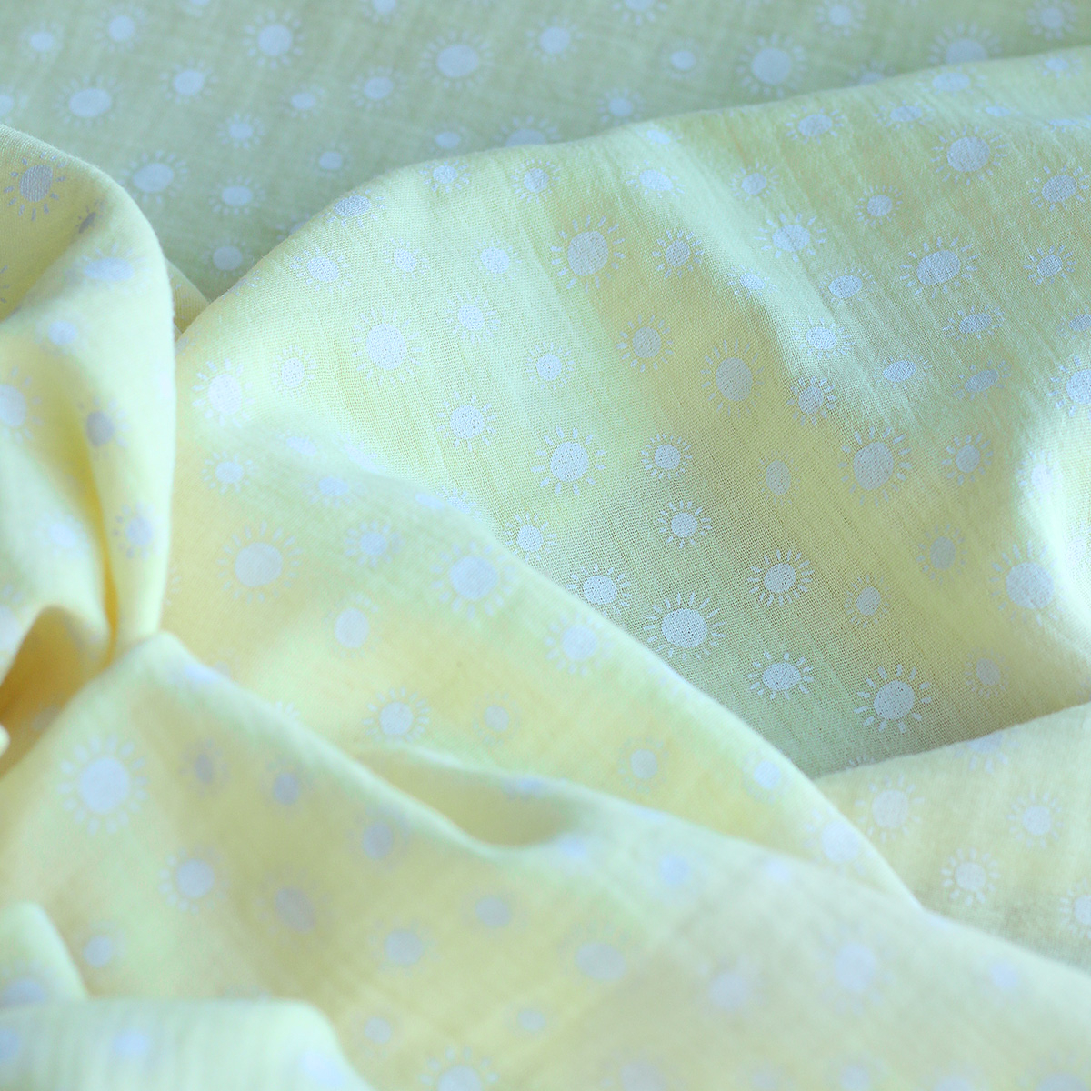 copy of Priya - Double gaze de coton coloris fond magenta fleuri façon hand block