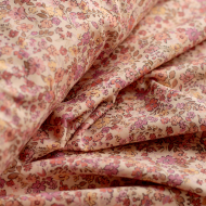 copy of Jersey coton côtes fines à motifs fleurs corail