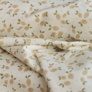 copy of Jersey coton à motifs fleurs corail et rose