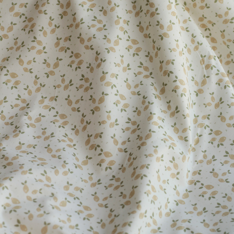 copy of Jersey coton à motifs fleurs corail et rose