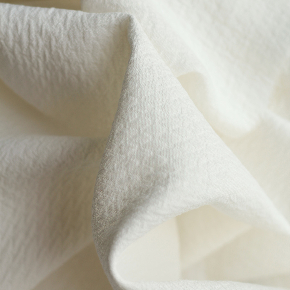 copy of BAYA - Double de coton texturée losanges coloris écru