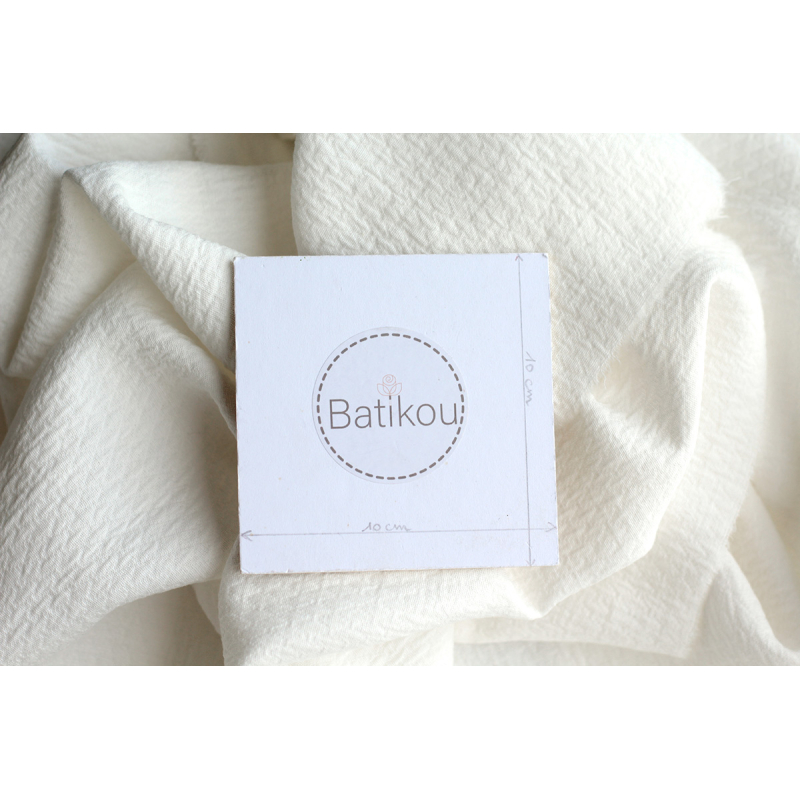 copy of BAYA - Double de coton texturée losanges coloris écru