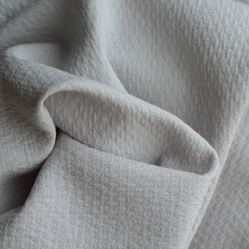 copy of BAYA - Double de coton texturée losanges coloris blanc cassé