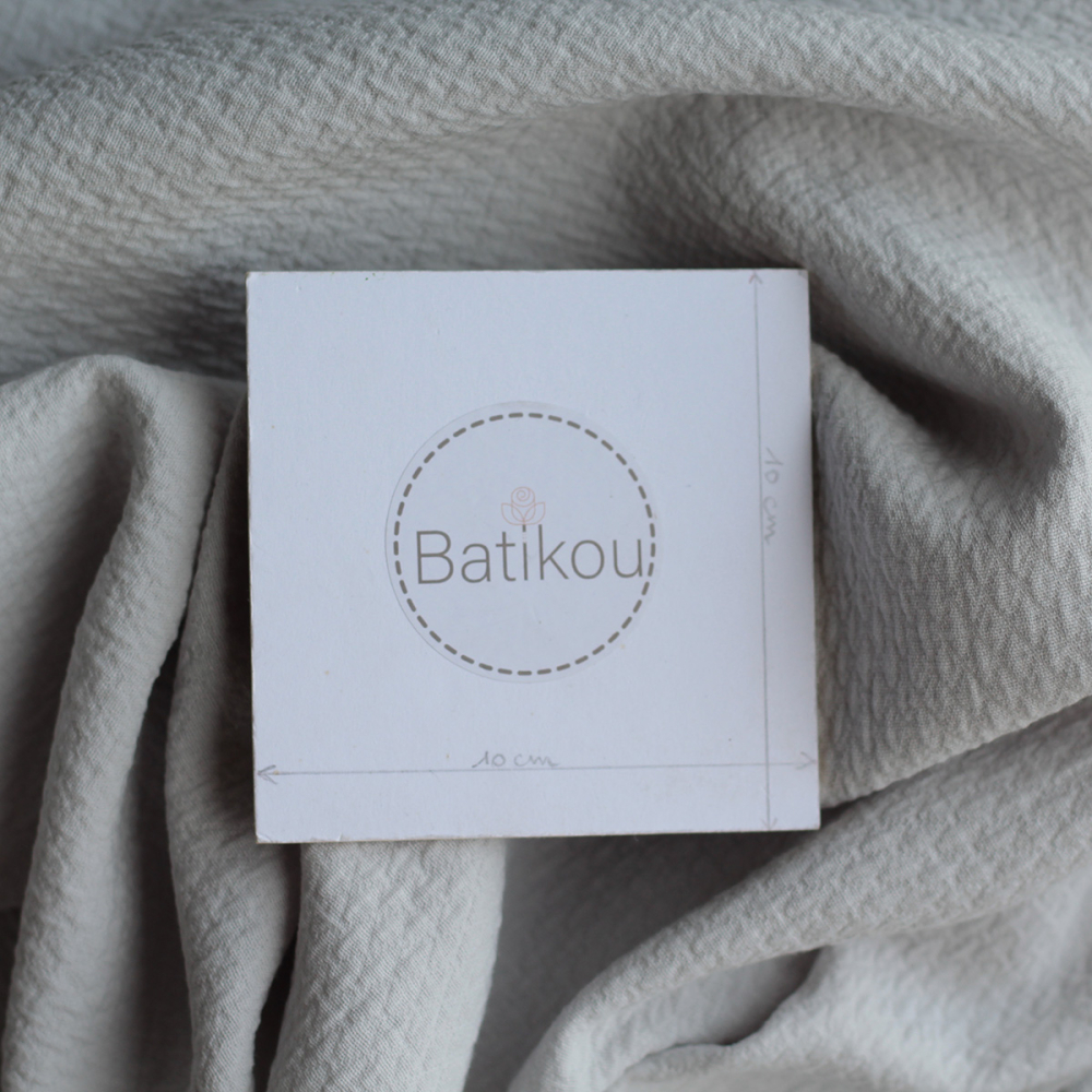 copy of BAYA - Double de coton texturée losanges coloris blanc cassé