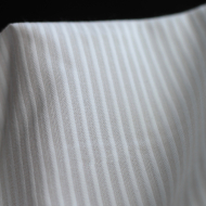 copy of Coton bio gaufré à rayures bleu ciel / blanc