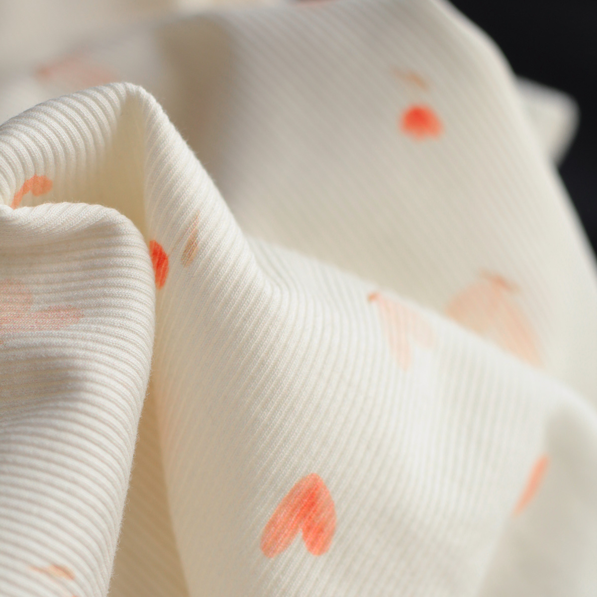 copy of Jersey coton côtes fines à motifs fleurettes