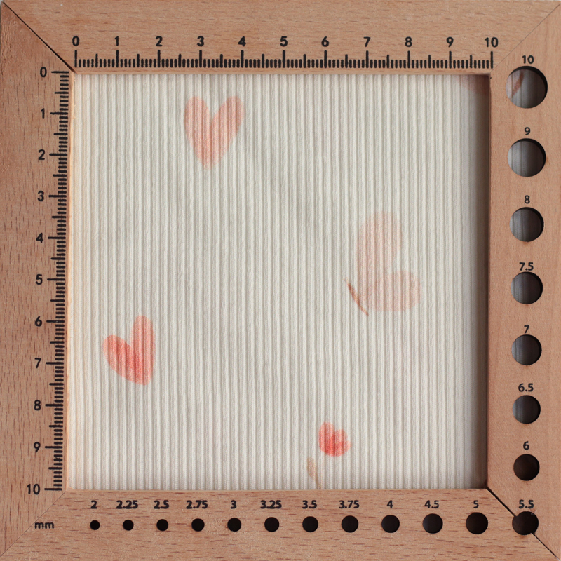 copy of Jersey coton côtes fines à motifs fleurettes