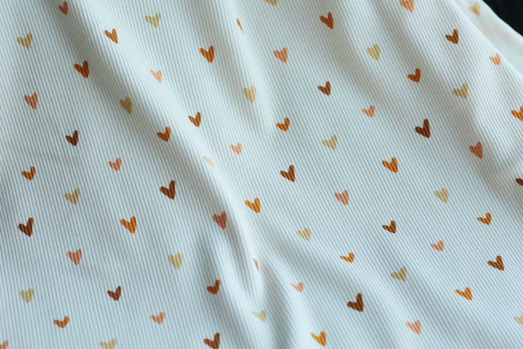 copy of Jersey coton côtes fines à motifs fleurettes