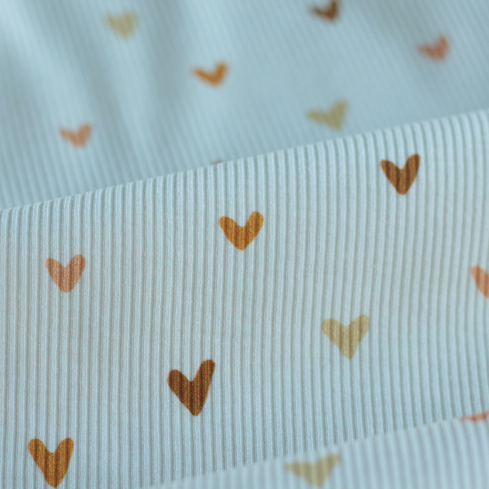 copy of Jersey coton côtes fines à motifs fleurettes