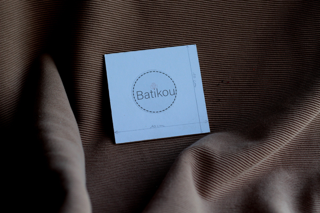 copy of Jersey coton côtes fines coloris noir