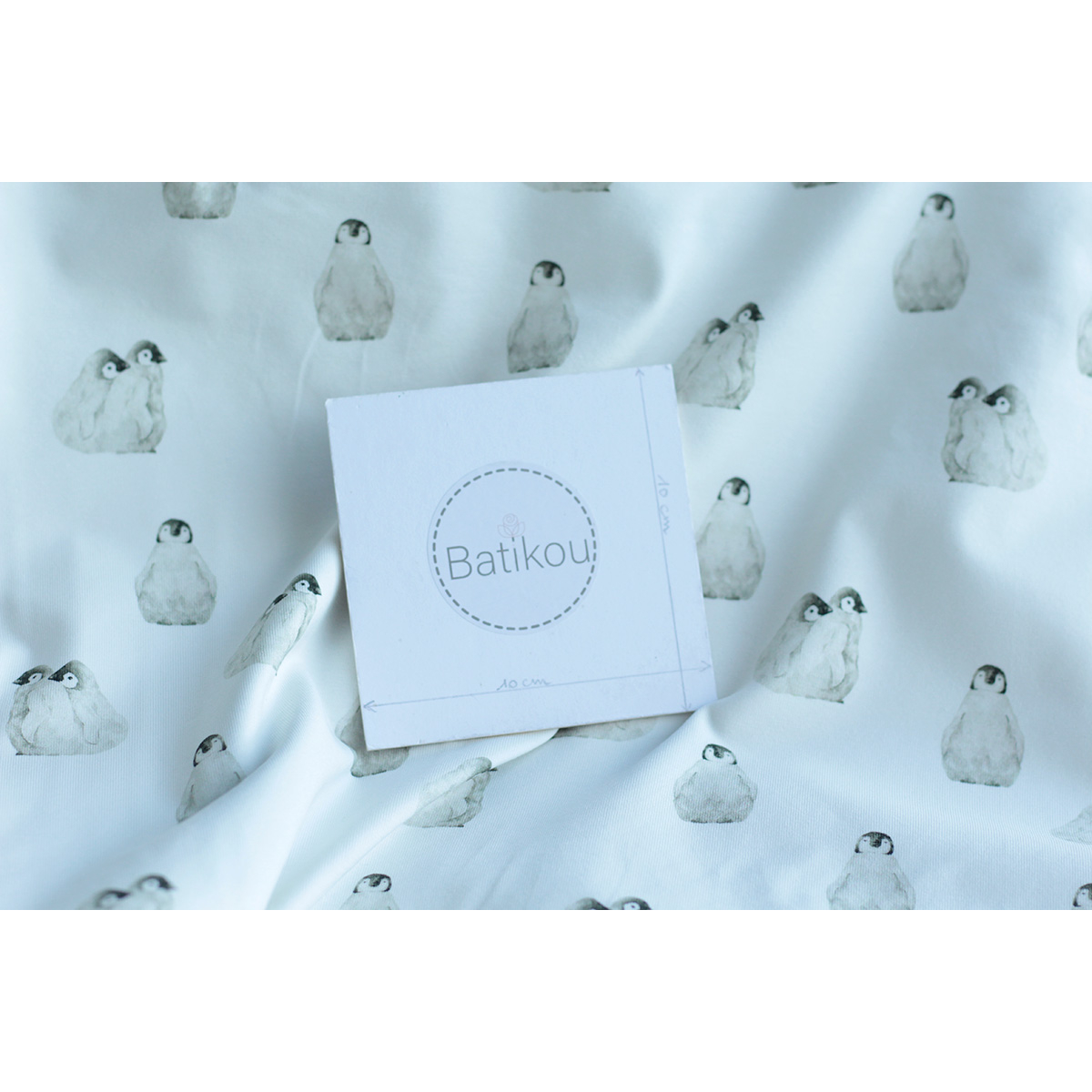 copy of Jersey coton à motifs tortues ocre