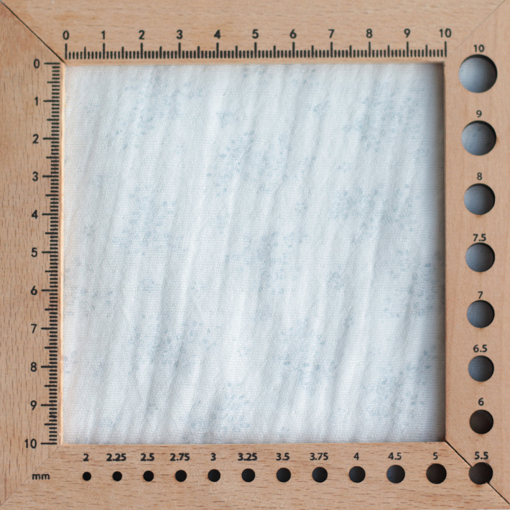 copy of Clémence - Double gaze de coton BIO blanc motif fleuri rose