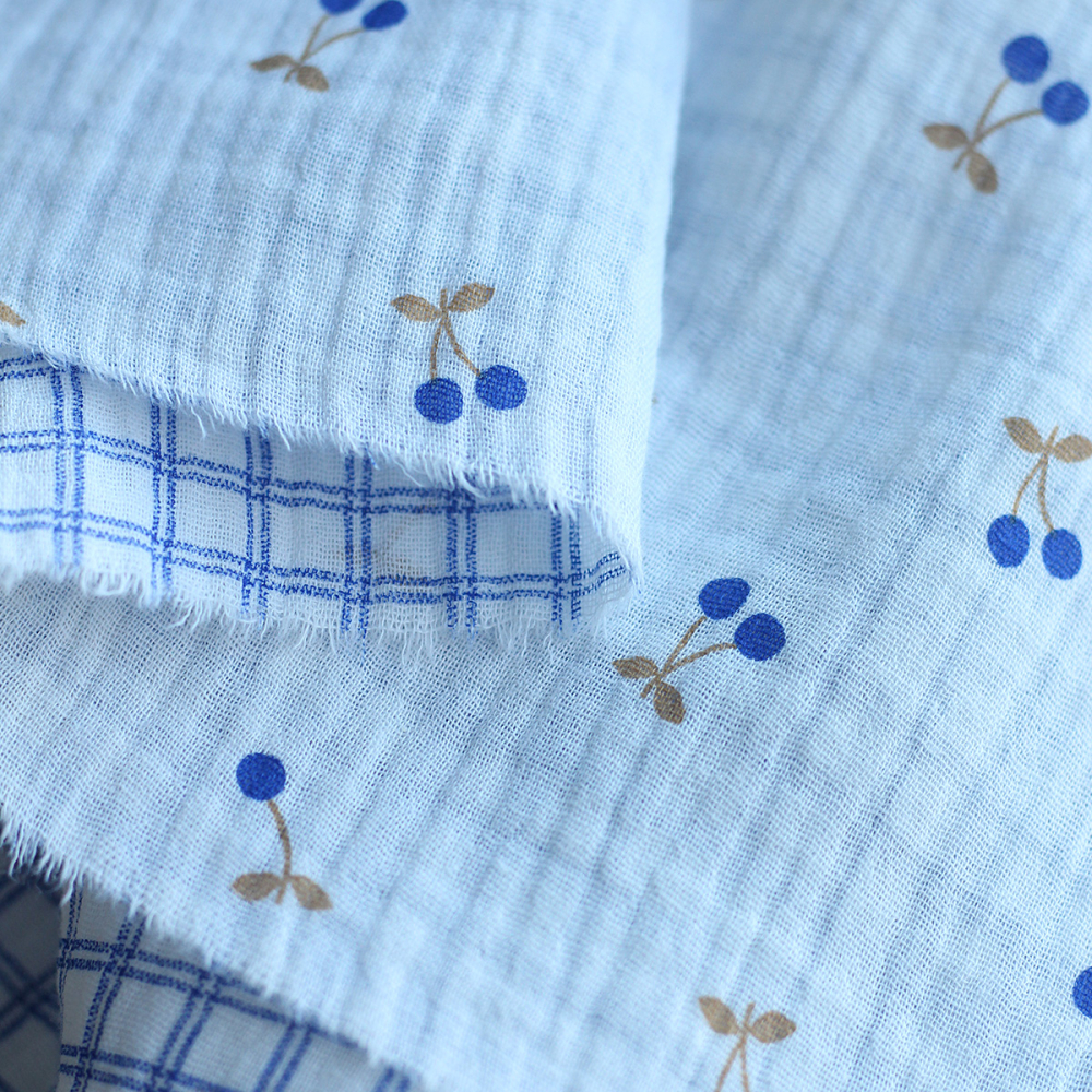 copy of Maxime - Double gaze de coton double face coloris beige chiné