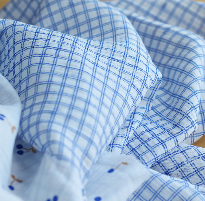 copy of Maxime - Double gaze de coton double face coloris beige chiné