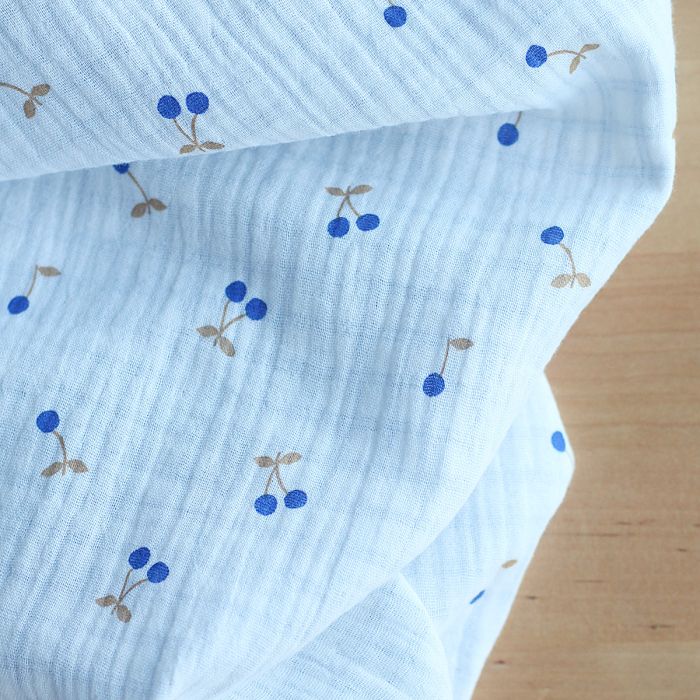 copy of Maxime - Double gaze de coton double face coloris beige chiné