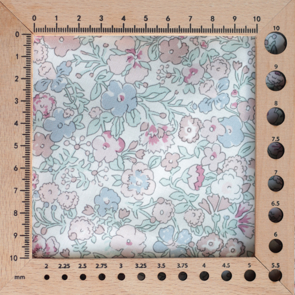 copy of Ophelie - Popeline de coton douce BIO imprimé fleuri jaune, vert, bleu