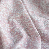 copy of Kezia - Batiste de coton douce à imprimé fleuri bleu