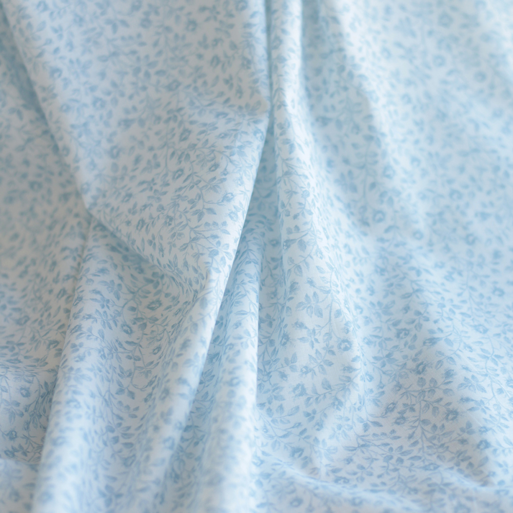 copy of Liv - Batiste de coton douce à imprimé fleuri rose poudré