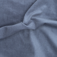 Velours milleraies coton organique coloris bleu denim