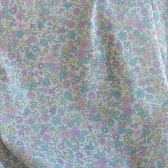 copy of Liv - Batiste de coton douce à imprimé fleuri bleu poudré