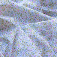 copy of Selma - Batiste de coton bio SILKYNE à imprimé fleuri rose et violet