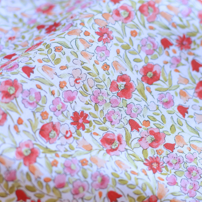copy of Selma - Batiste de coton bio SILKYNE à imprimé fleuri pastel