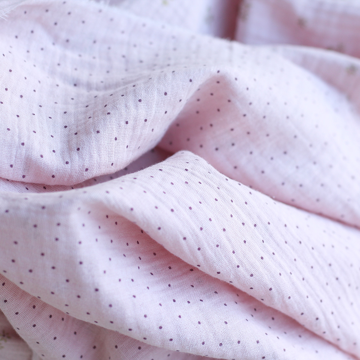 copy of Cherry - Double gaze de coton double face coloris blanc cerises et quadrillage bleu copy of Cherry - Double gaze de coton double face coloris blanc cerises et quadrillage bleu