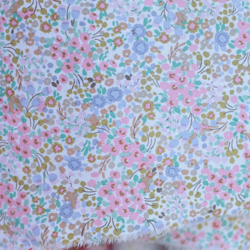 copy of Elinor - Batiste de coton bio SILKYNE à imprimé fleuri vitaminé