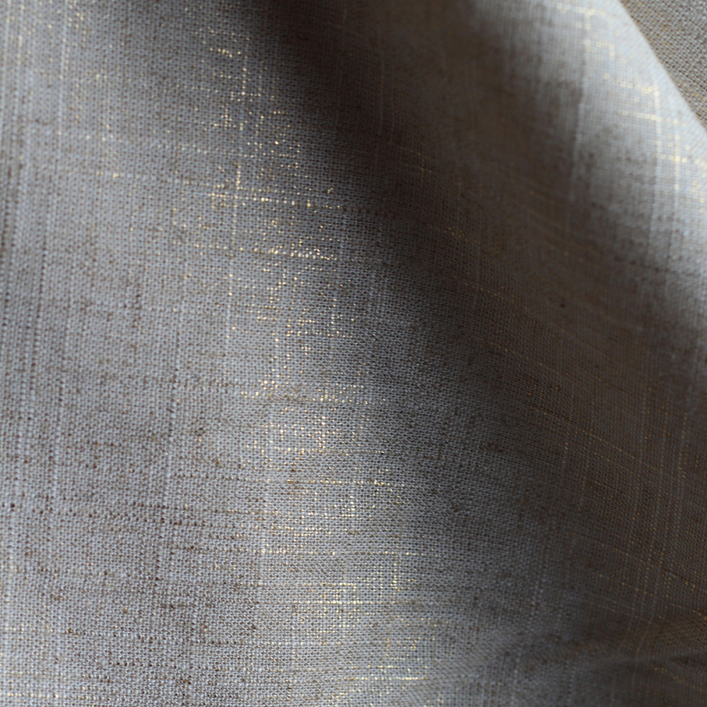 copy of Lin mélangé lavé beige naturel lamé argent