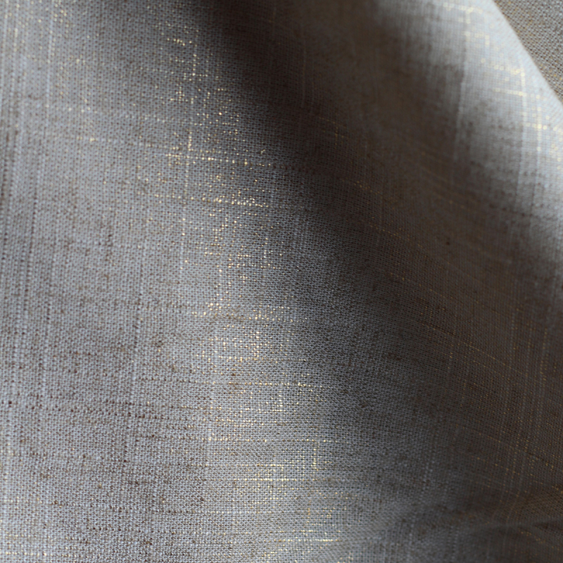 copy of Lin mélangé lavé beige naturel lamé argent