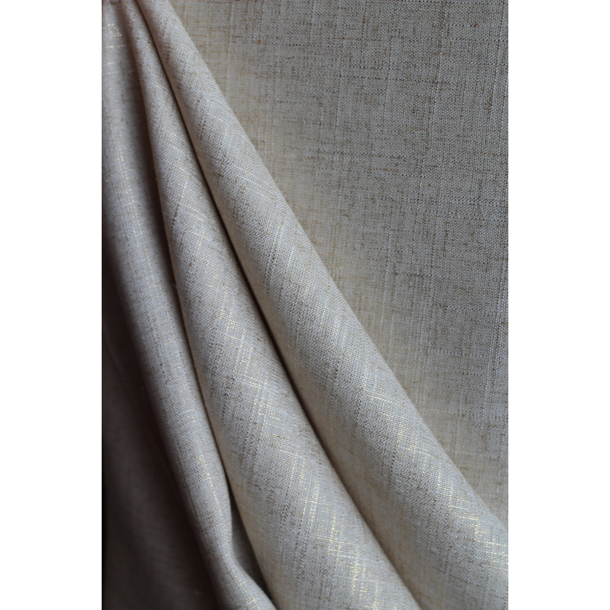 copy of Lin mélangé lavé beige naturel lamé argent